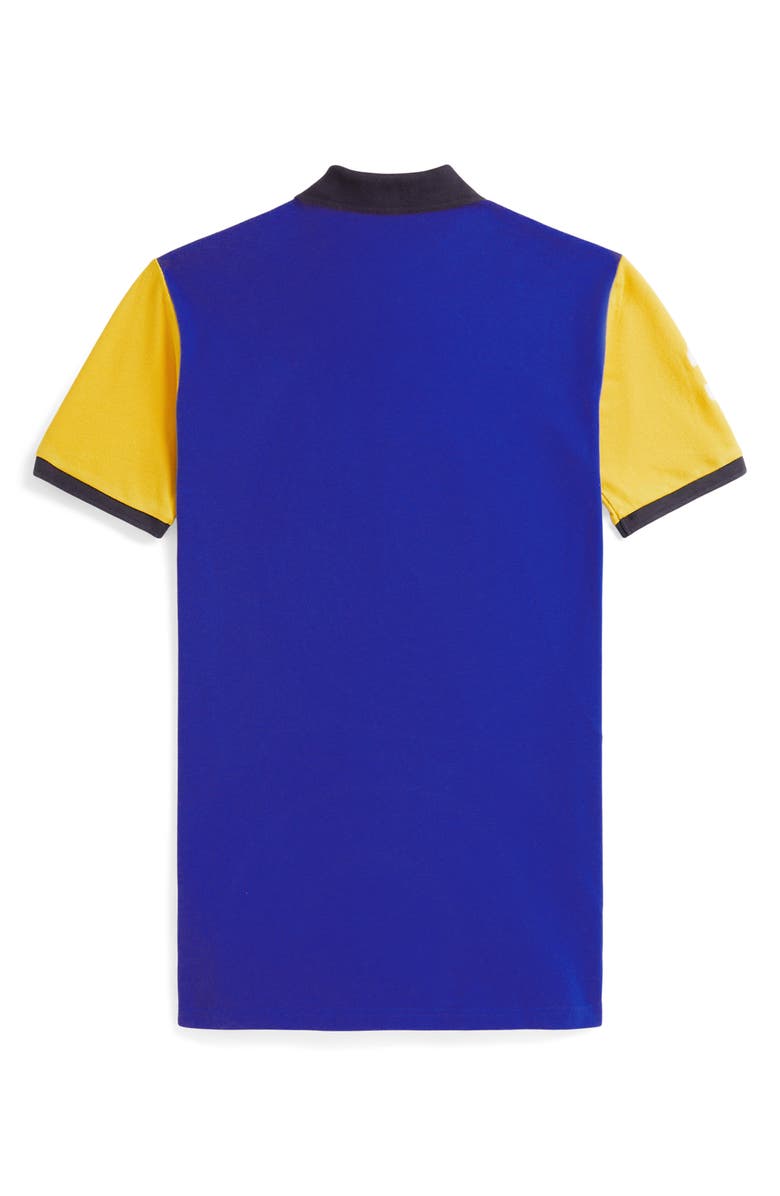 Polo Ralph Lauren Short Sleeve Polo Dress, Alternate, color, New Sapphire