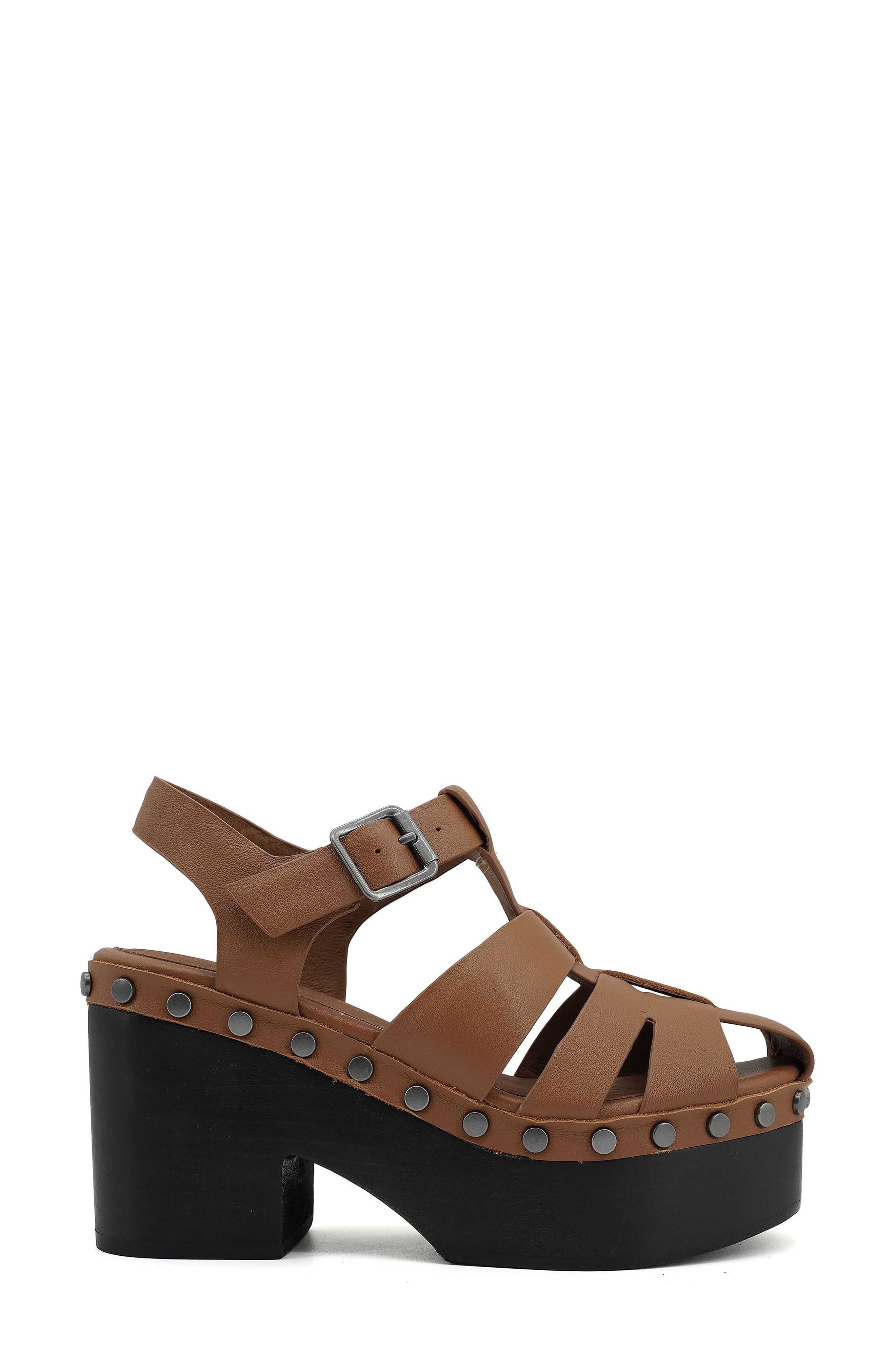Artisan Crafted By Zigi Lorenza Platform Fisherman Sandal, Alternate, color, Tan Leather
