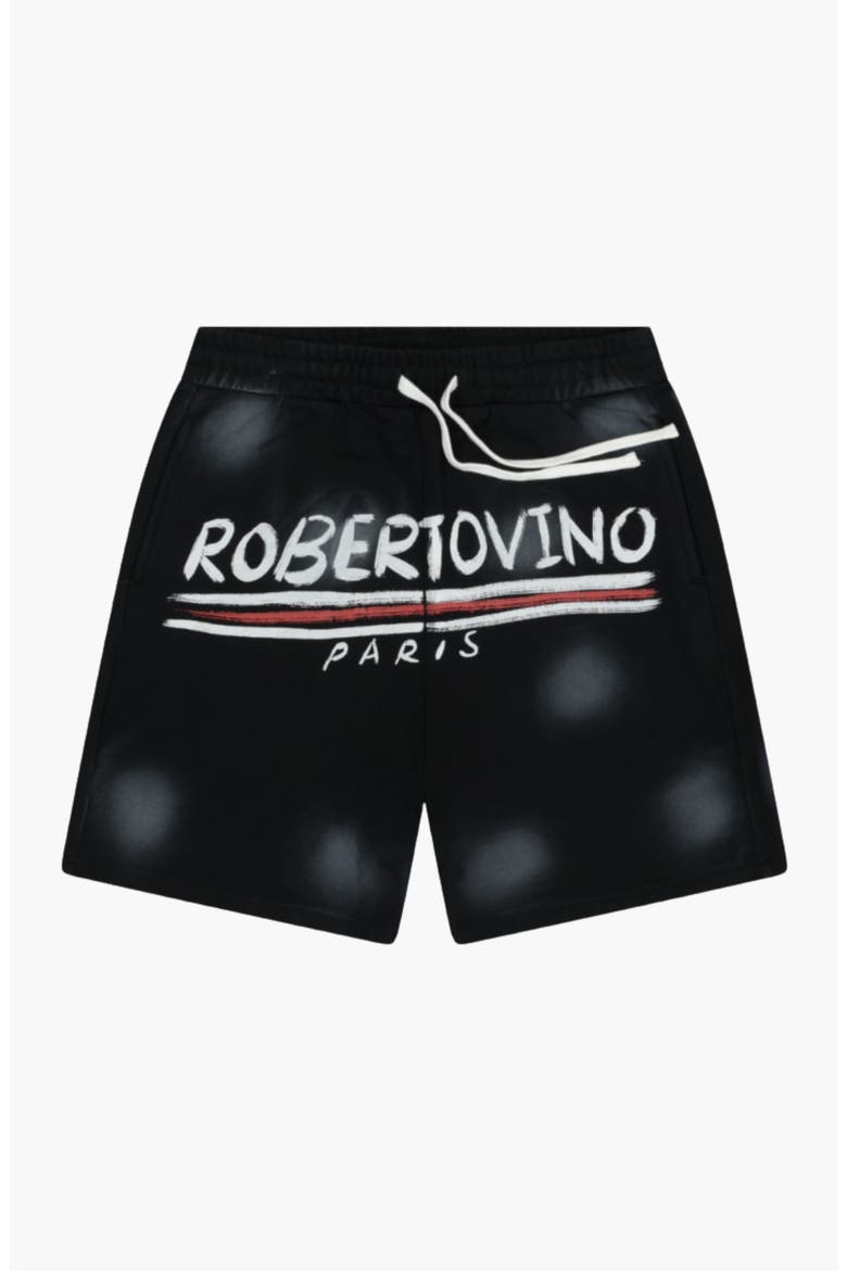 Roberto Paris Short Set, Alternate, color, Black