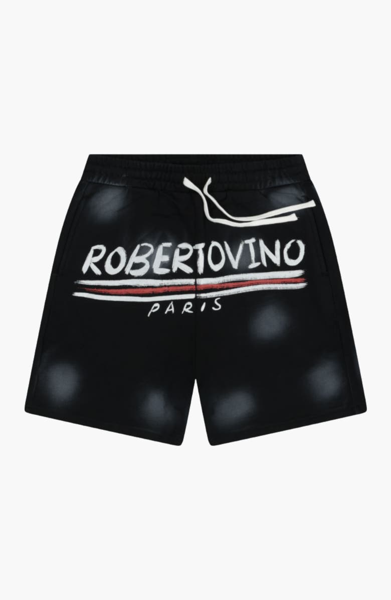 Roberto Vino Roberto Paris Short Set, Alternate, color, Black