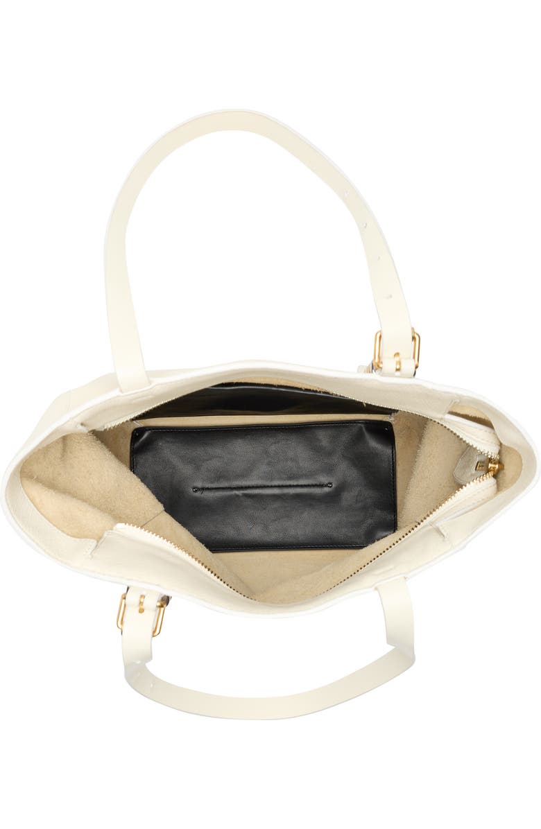 Rebecca Minkoff Buckle Up Tote Bag, Alternate, color, Porcelain