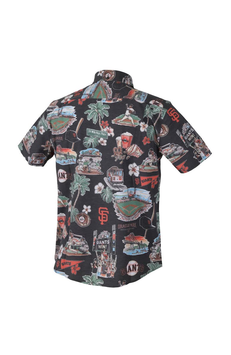 Reyn Spooner Men's Reyn Spooner  Black San Francisco Giants Scenic Tri-Blend Performance Button-Up Top, Alternate, color, Black
