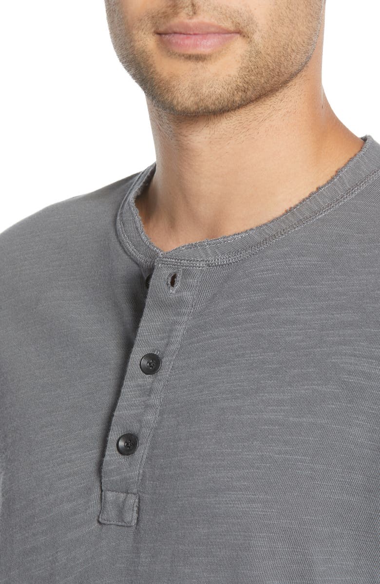 rag & bone Classic Slim Fit Henley, Alternate, color, Dark Grey