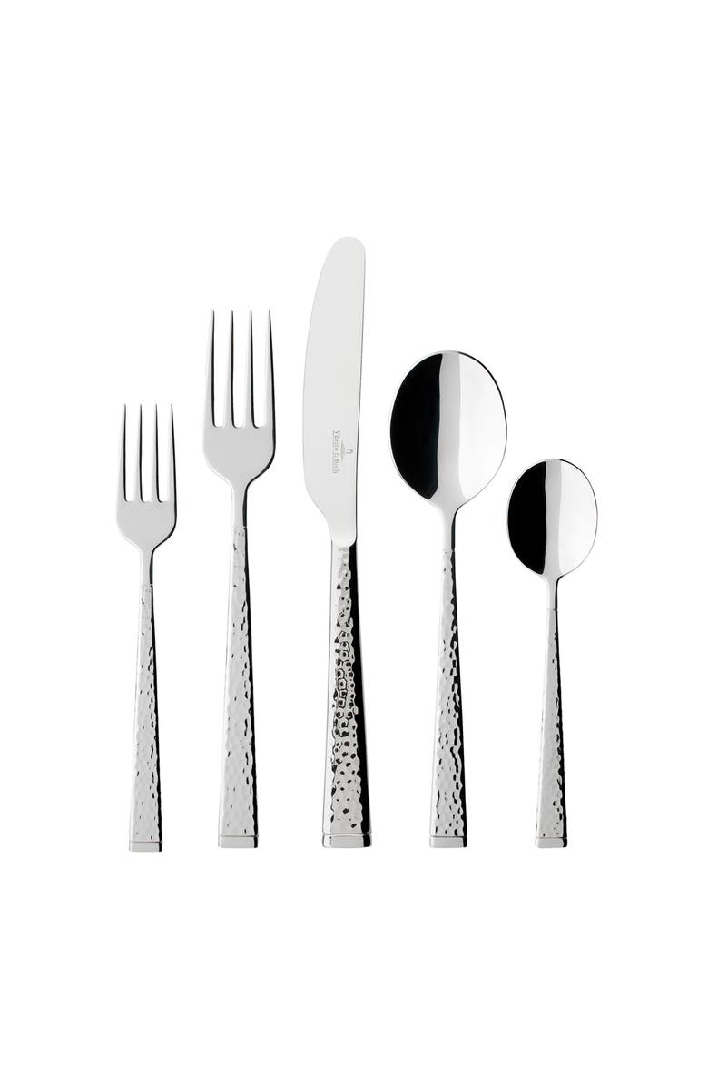 Villeroy & Boch Blacksmith 60-Piece Flatware Set in Gift Box, Alternate, color, Silver/Platinum