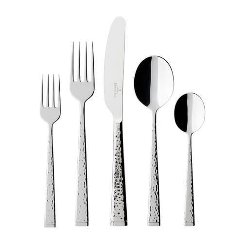 Villeroy & Boch Flatware 18/10, Blacksmith 60 Piece Set In Silver/platinum