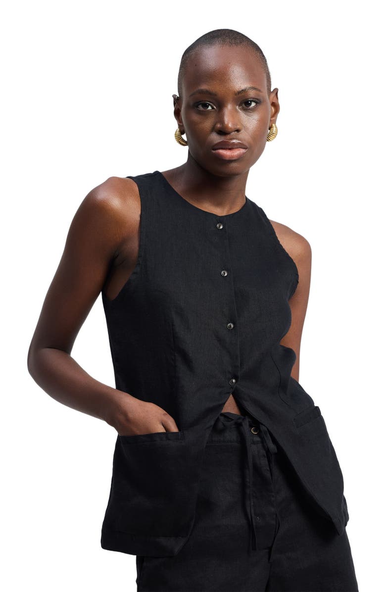 Reistor Womens Hemp Shorts in Black Small, Alternate, color, Black