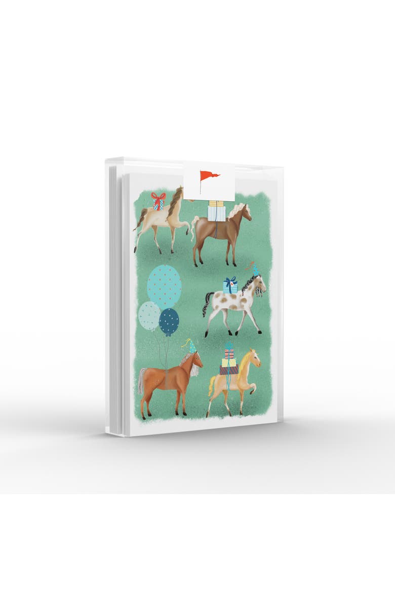 Birthday Horse Party Greeting Card Pack Set, Main, color, Multi-Pack