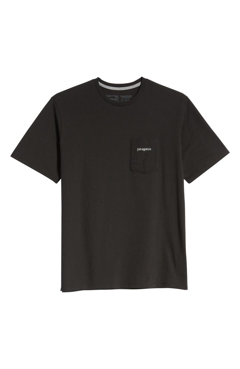 Patagonia Line Logo Ridge Responsibili-Tee Pocket T-Shirt, Alternate, color, 