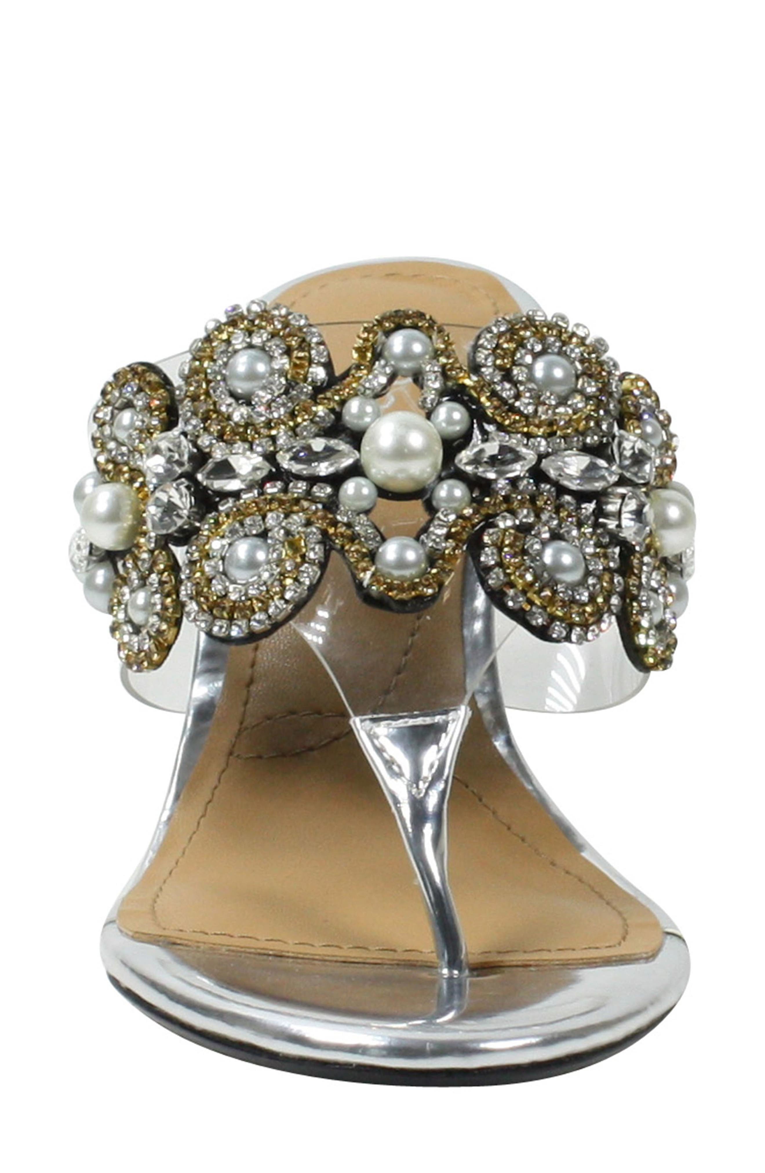 J. Reneé J.Reneé Darshana Embellished Wedge Slide Sandal, Alternate, color, 