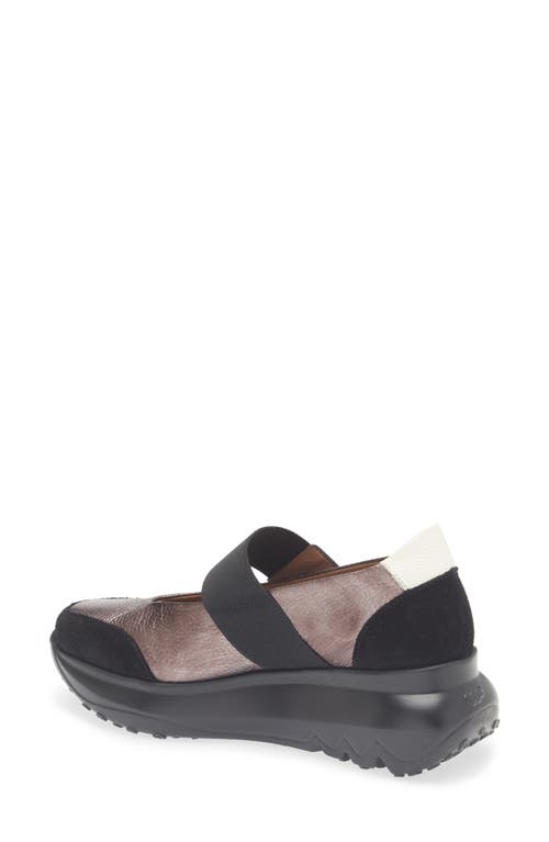 Wonders A-4011 Platform Slip-on Sneaker In Black