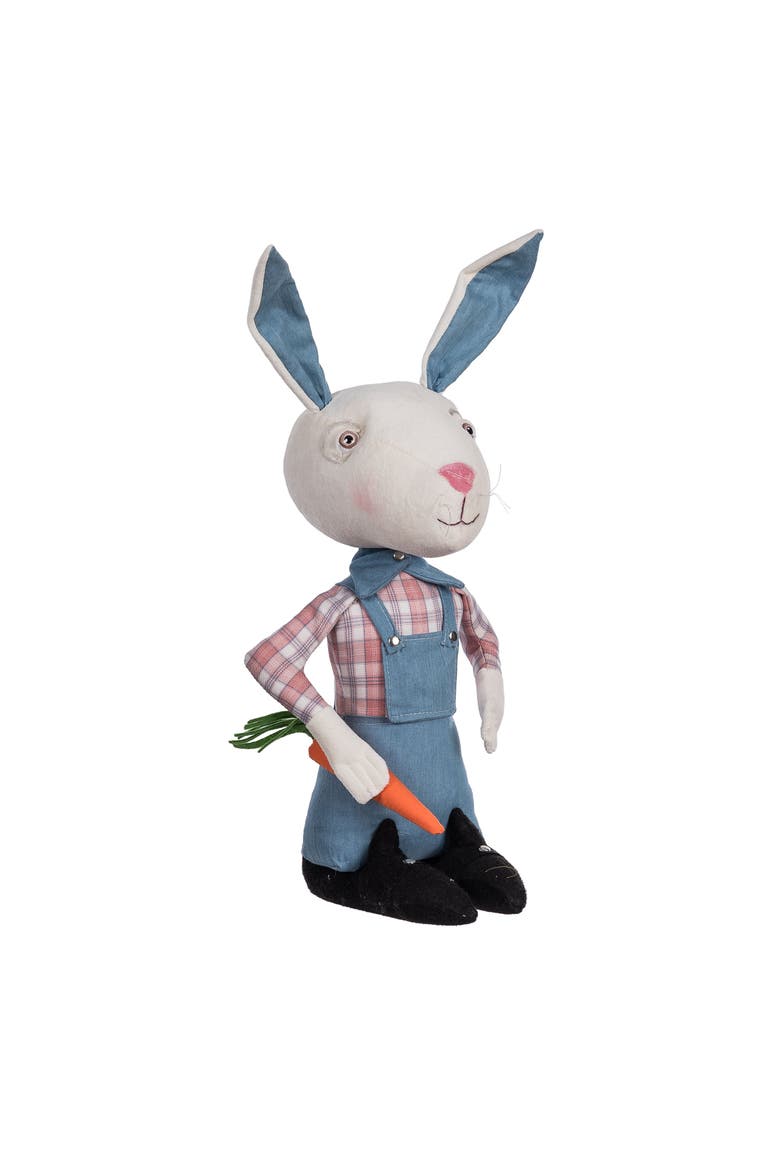 Brixton Bunny Spring Joe Spencer Gathered Traditions Figurine 19", Alternate, color, Blue