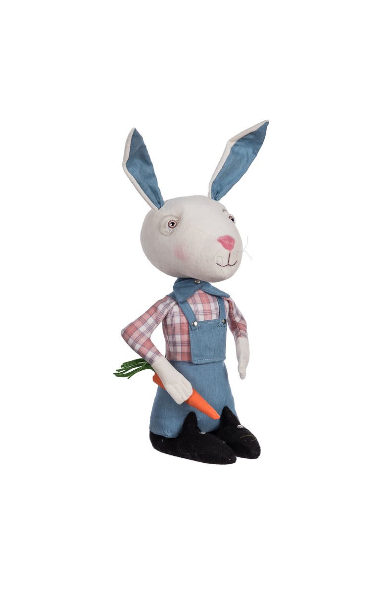 Gallerie II Brixton Bunny Spring Gathered Traditions Joe Spencer's Figurine Doll 19", Alternate, color, Blue