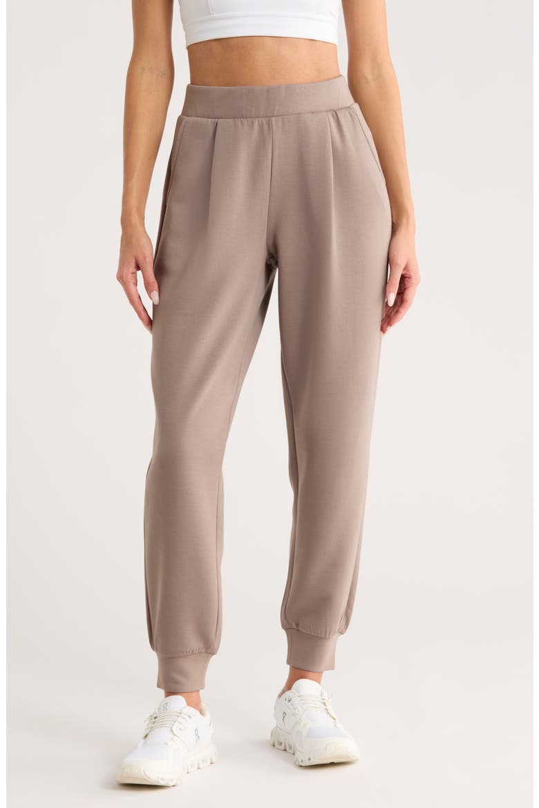 Scuba Knit Joggers, Main, color, DRIFTWOOD