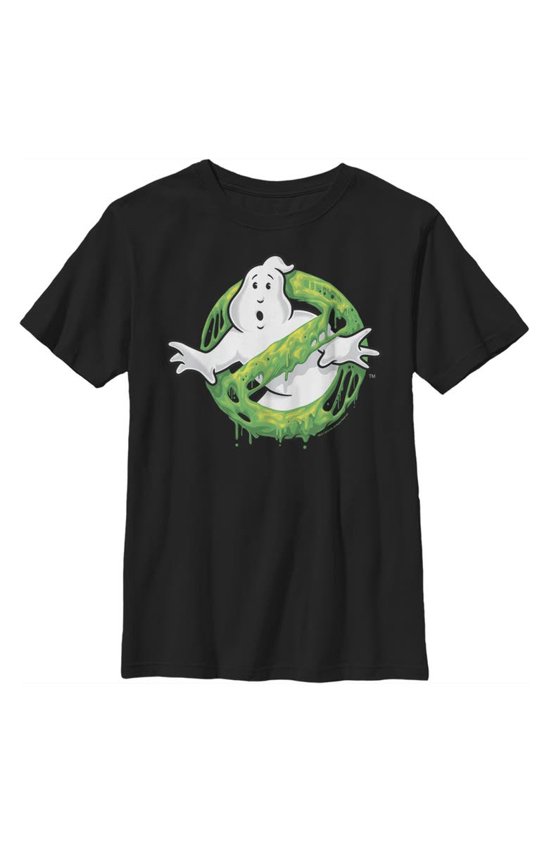 Ghostbusters Boy's Ghostbusters Slime Logo Graphic T-Shirt, Main, color, Black