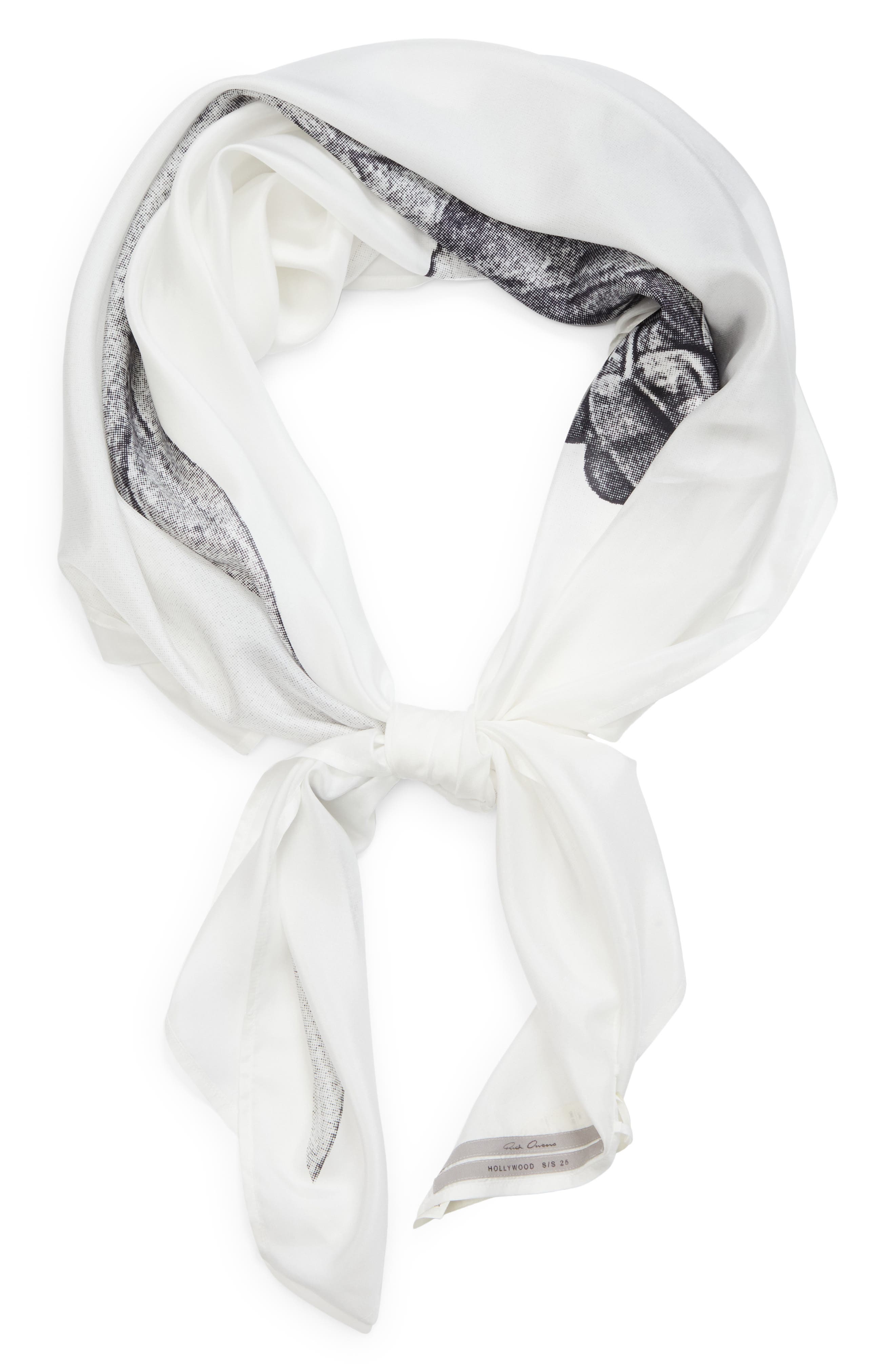 Rick Owens Jera Silk Scarf (Men) | Nordstromrack