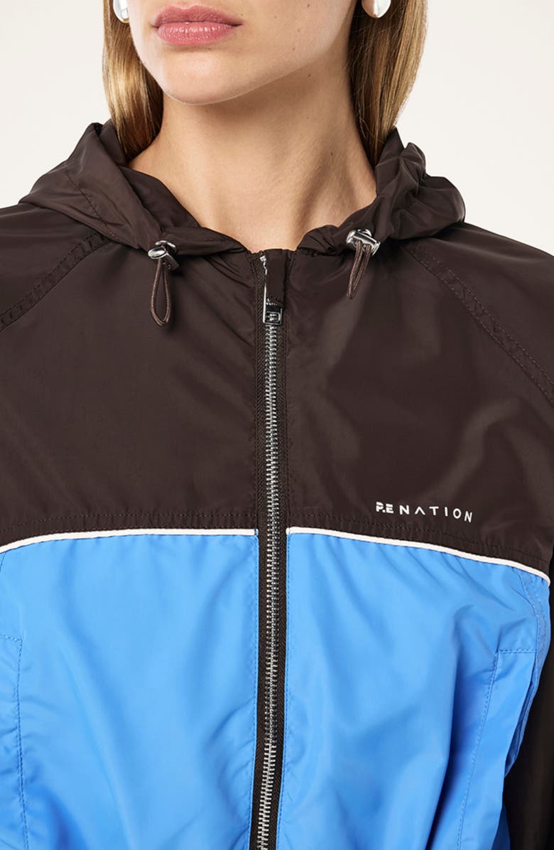 P.E Nation Alignment Jacket, Alternate, color, Coffee/ Marina