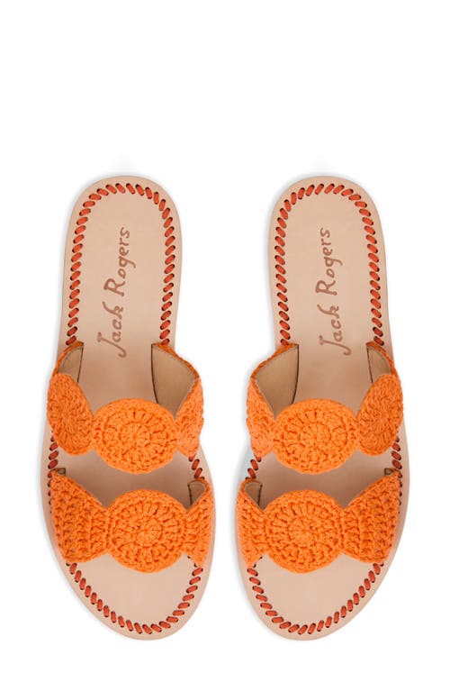 Jack Rogers Laurin Crochet Sandal In Clementine