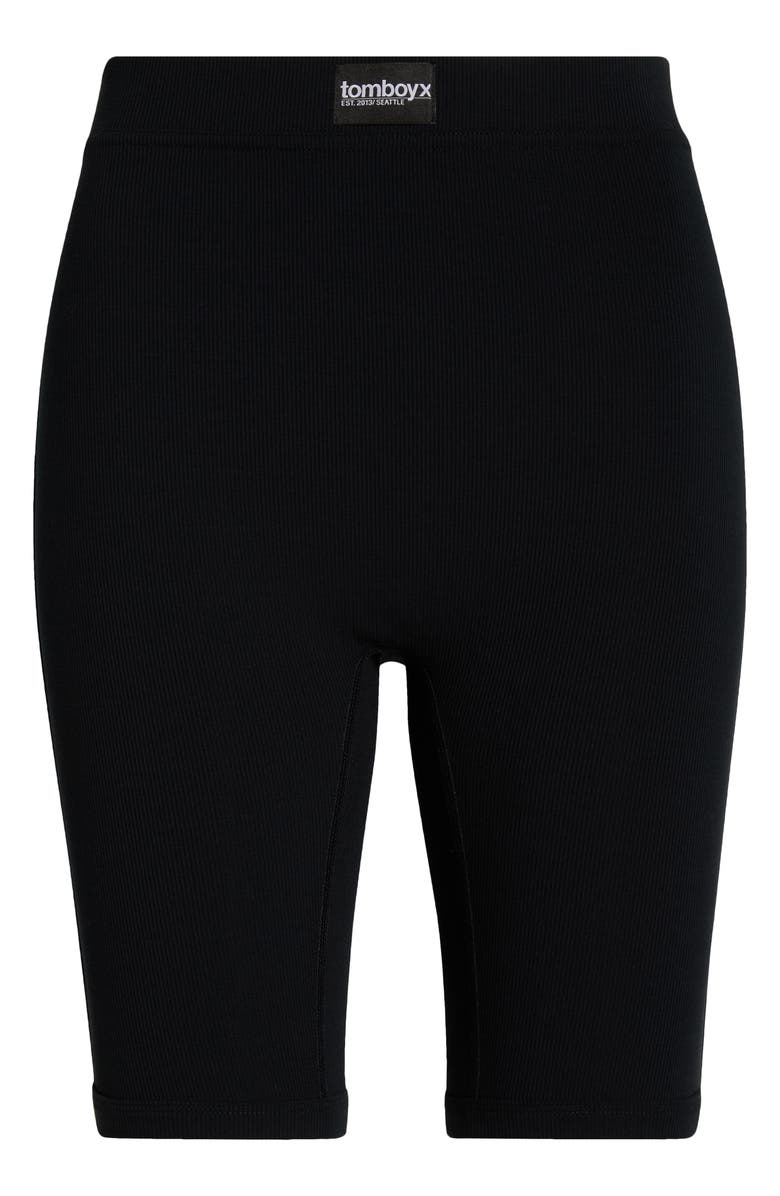 TomboyX Rib 9-Inch Boxer Briefs, Alternate, color, Black