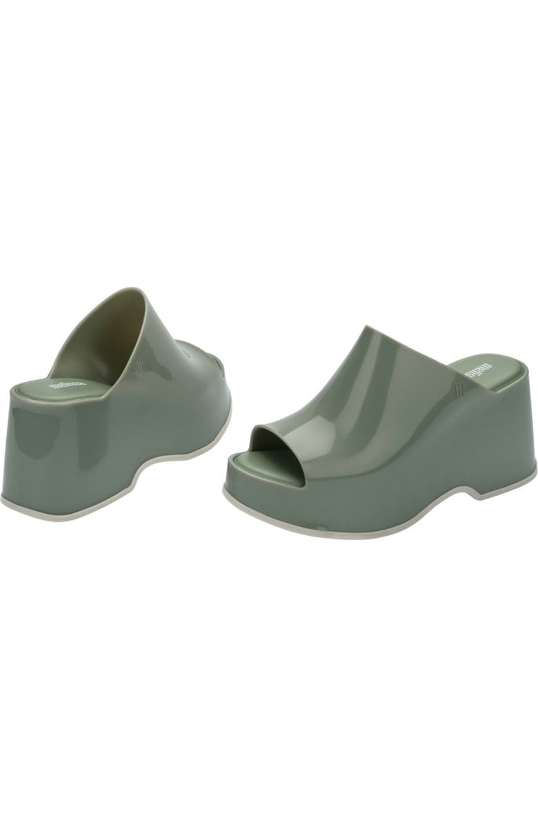 Melissa Patty Platform Slide Sandal, Alternate, color, Light Green