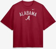 Nike Women's Nike  Crimson Alabama Crimson Tide Arch Logo Boxy T-Shirt