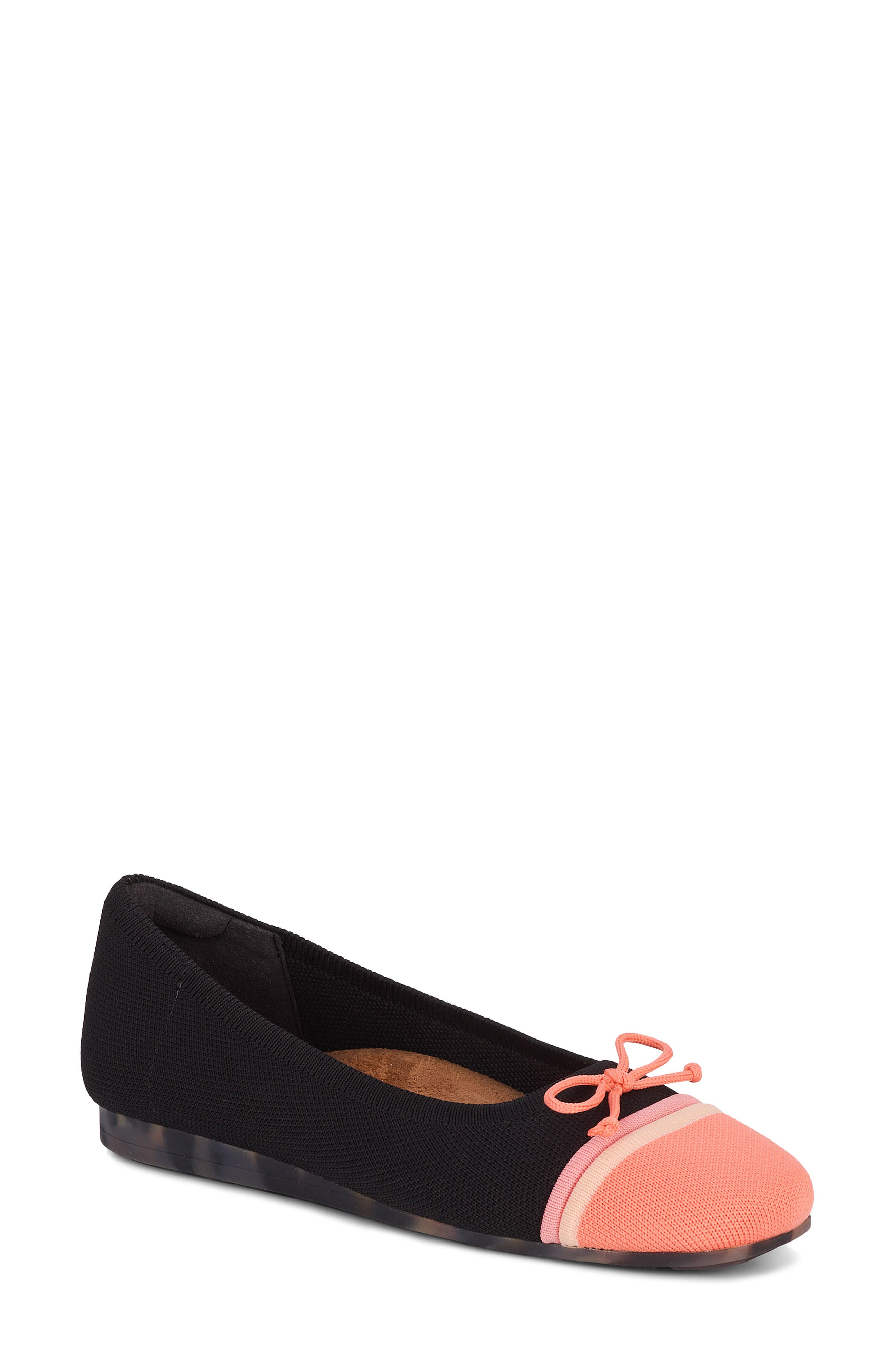 Ros Hommerson Noelle Cap Toe Ballet Flat, Main, color, 