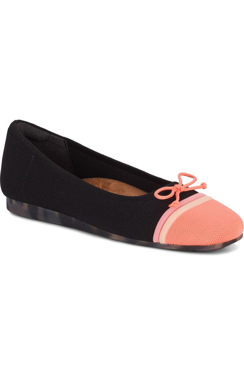 Ros Hommerson Noelle Cap Toe Ballet Flat, Main, color,