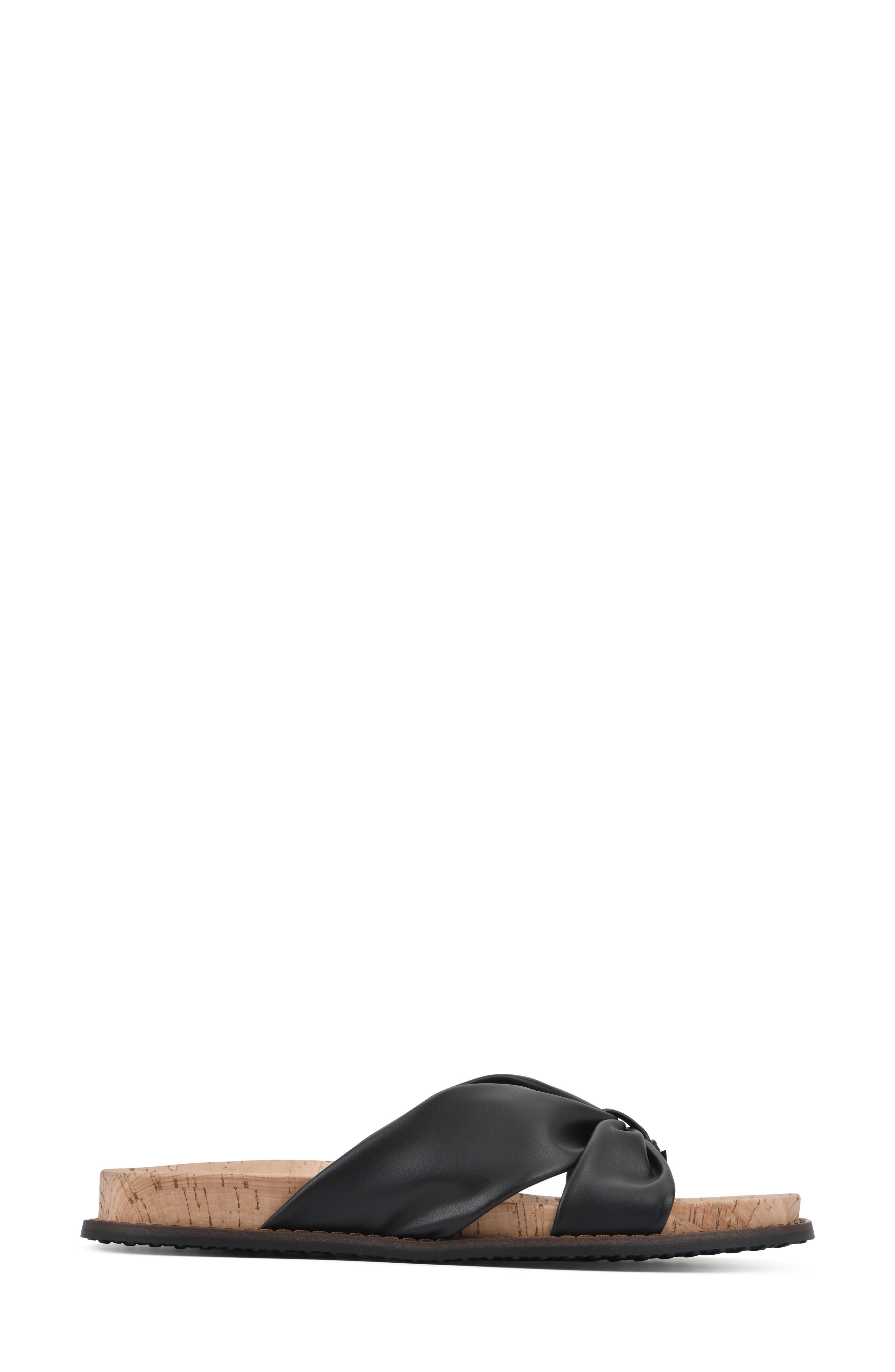 Malanga Thong Sandal, Alternate, color, BLACK/ SMOOTH