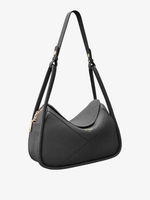 Carnaby Genuine Pebble Leather Shoulder Bag