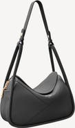 Mi Bolsa London Carnaby Genuine Pebble Leather Shoulder Bag
