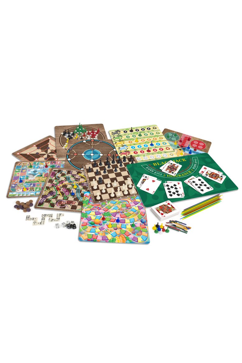 365 Games Classic Board & Card Games Set, Alternate, color, Multicolored