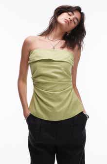 Topshop Foldover Bandeau Top