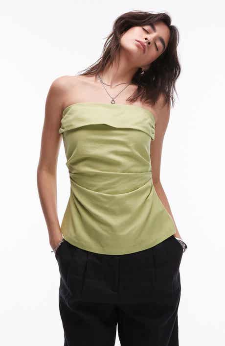 Topshop Foldover Bandeau Top