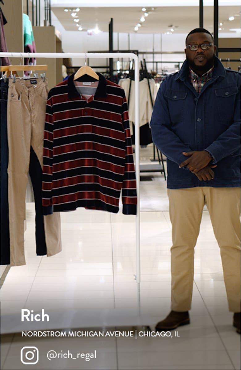 Bills Stripe Cotton Blend Rugby Shirt, sales video thumbnail