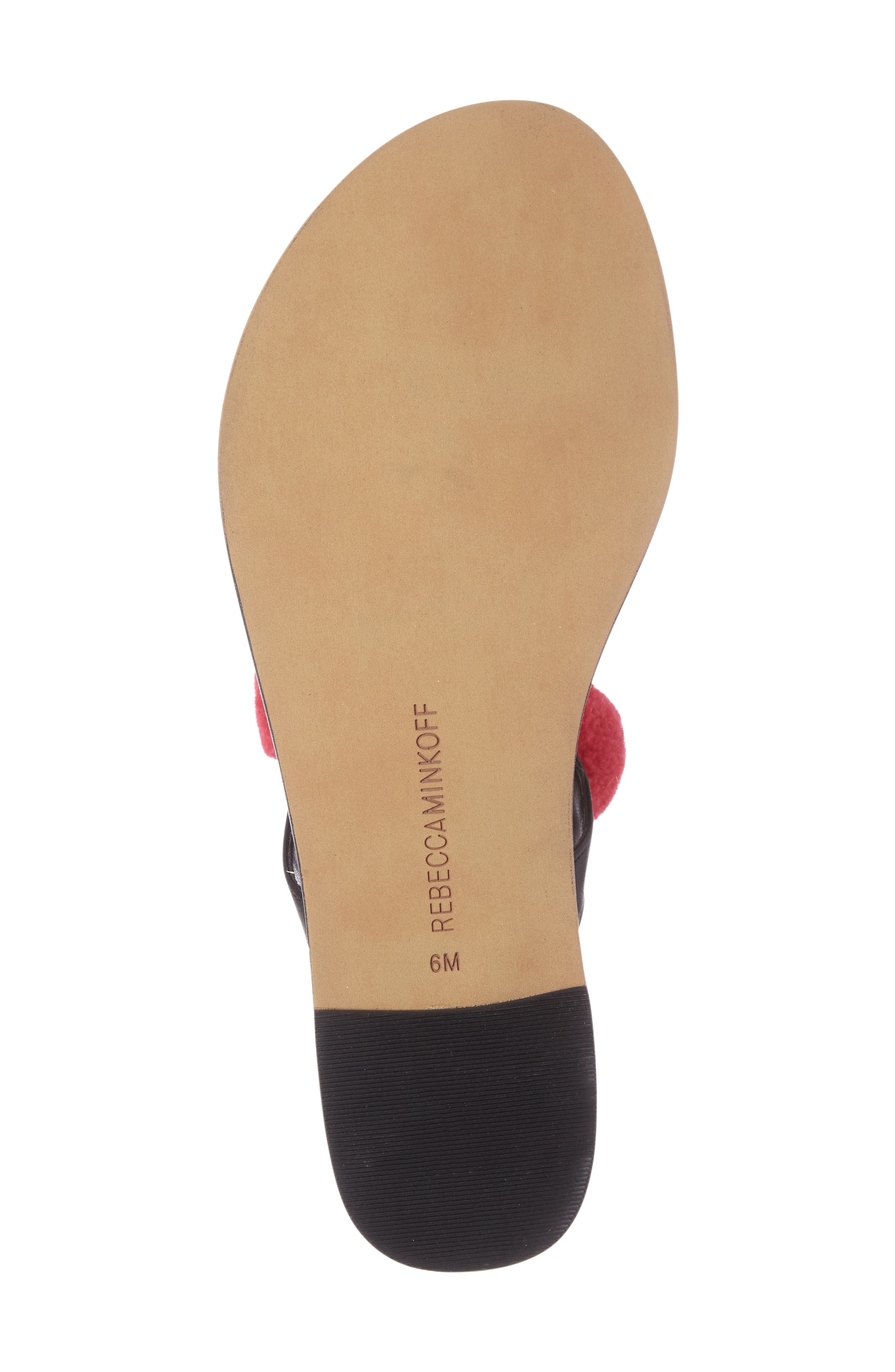 Rebecca Minkoff Erika Pompom Tassel Sandal, Alternate, color, 