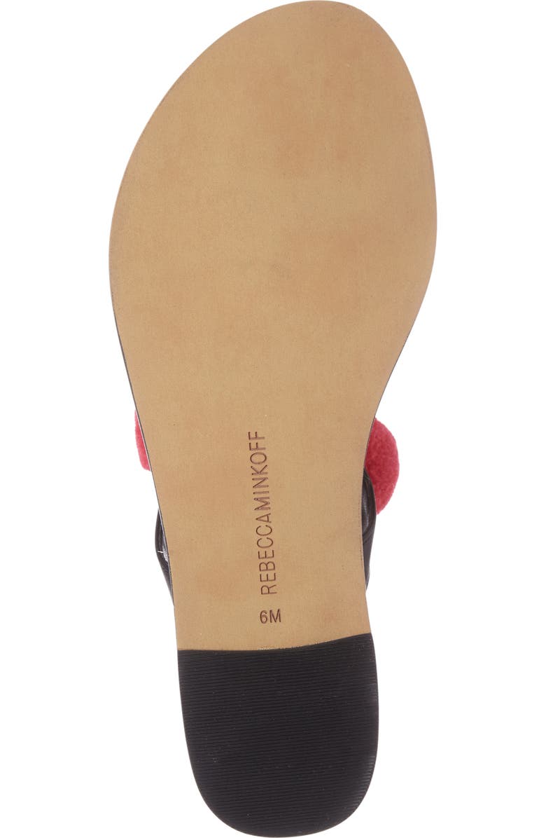 Rebecca Minkoff Erika Pompom Tassel Sandal, Alternate, color,