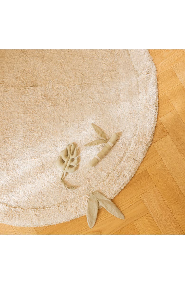 Lorena Canals Washable rug  Leaf, Alternate, color, Natural, Ivory, Olive