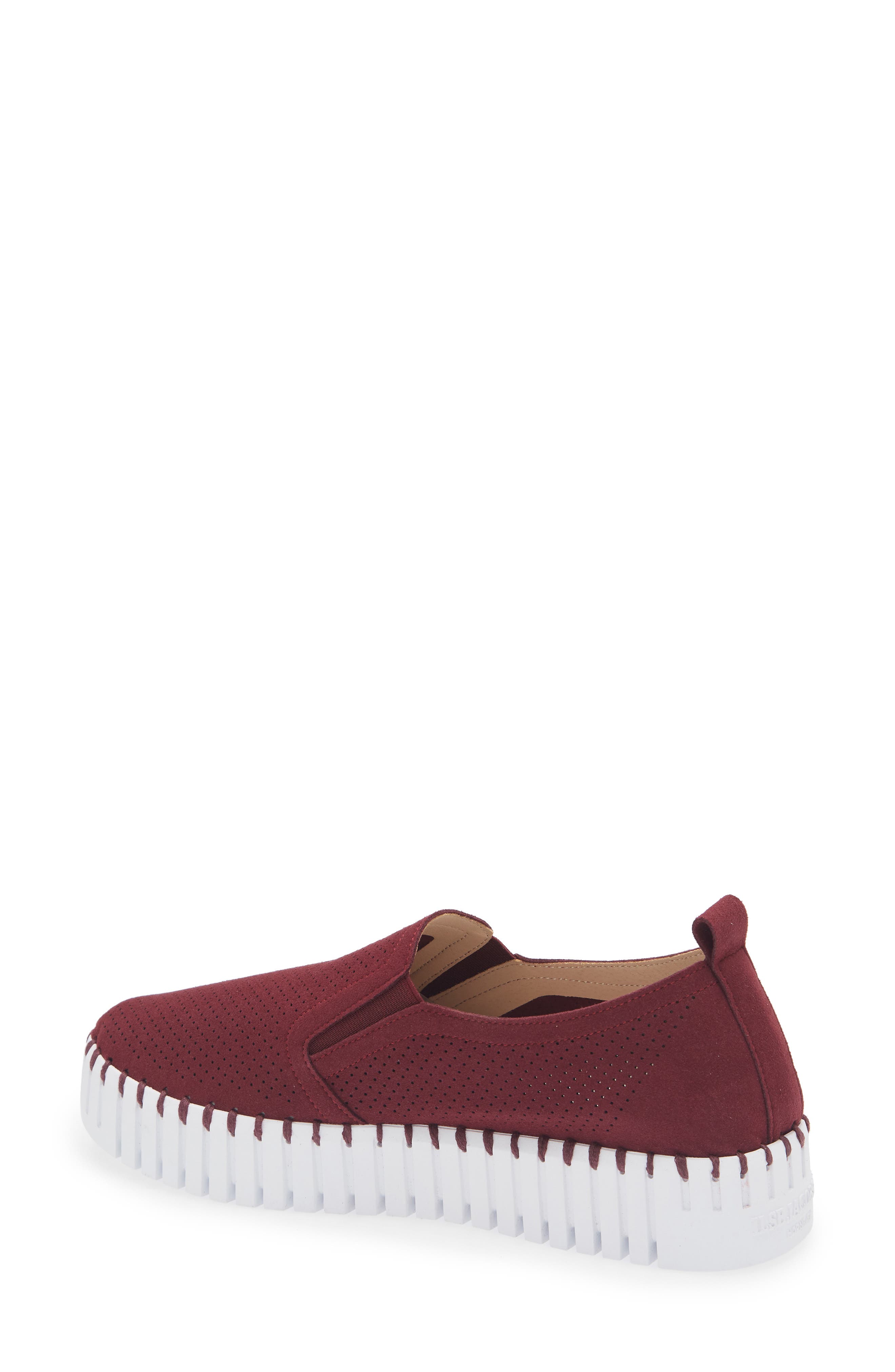 Tulipu Perforated Platform Sneaker, Alternate, color, WINETASTING