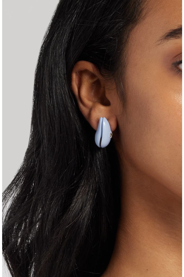 Small Wave Drop Earrings, Alternate, color, LIGHT BLUE