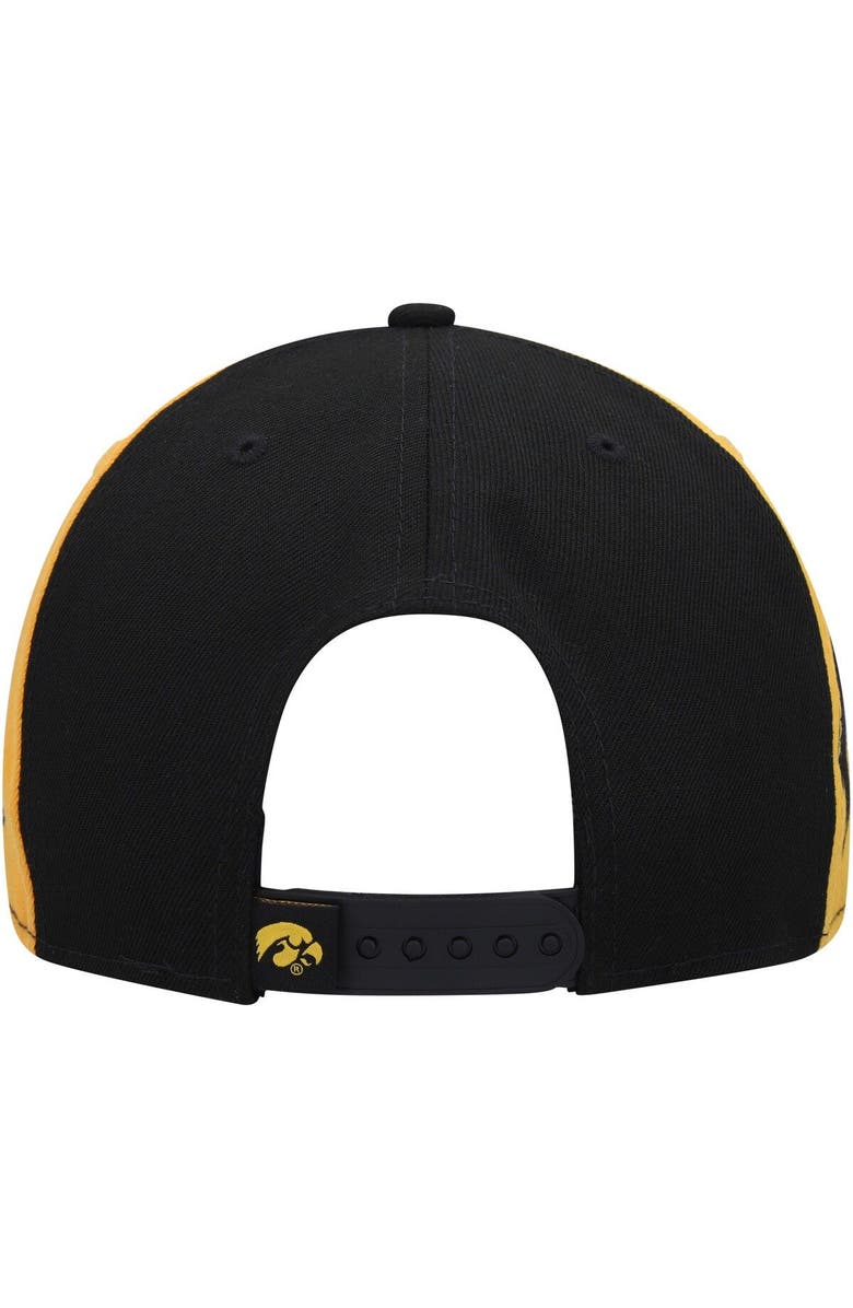 New Era Men's New Era Black Iowa Hawkeyes Outright 9FIFTY Snapback Hat, Alternate, color, Black