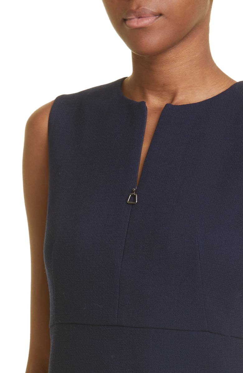 Akris Double Face Virgin Wool Crepe Sheath Dress, Alternate, color,