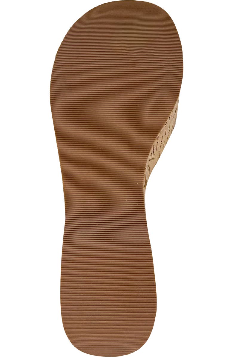 SHUSHOP Indiana Platform Sandal, Alternate, color, Bone