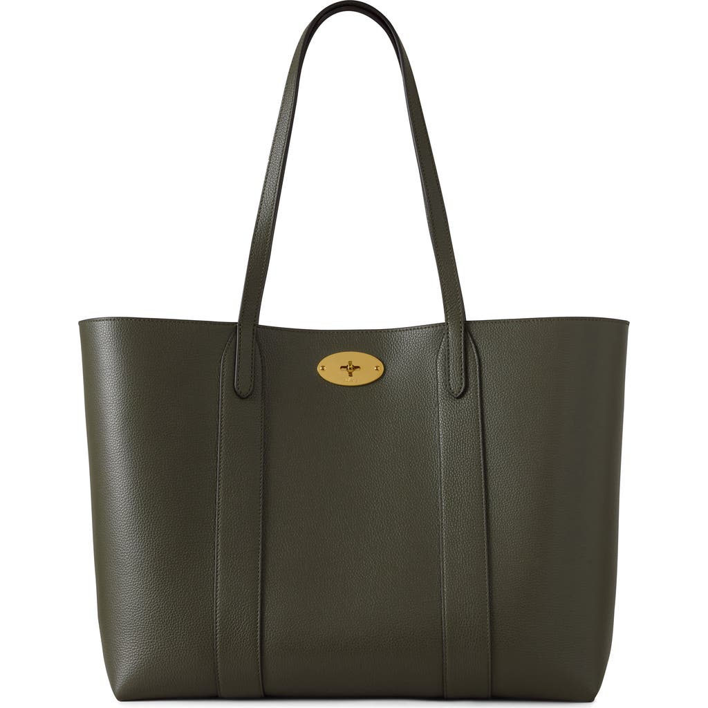 Mulberry Small Leather Bayswater Tote Bag In Green
