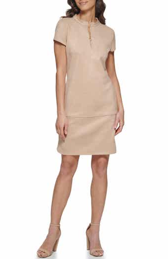 Kensie Faux Suede Shirtdress