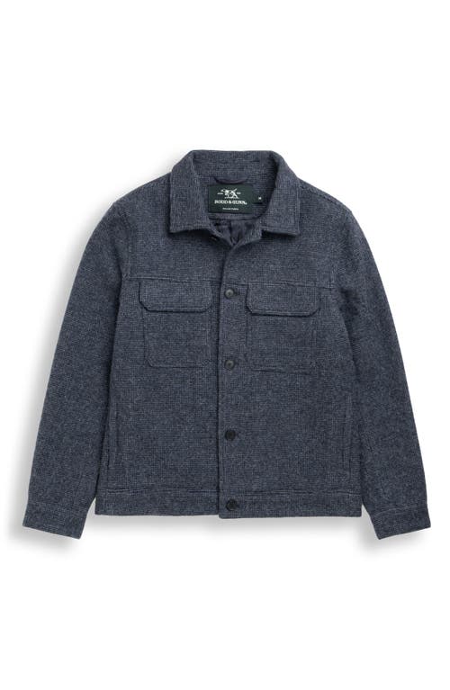 Rodd & Gunn Roys Hill Wool Blend Trucker Jacket In Blue