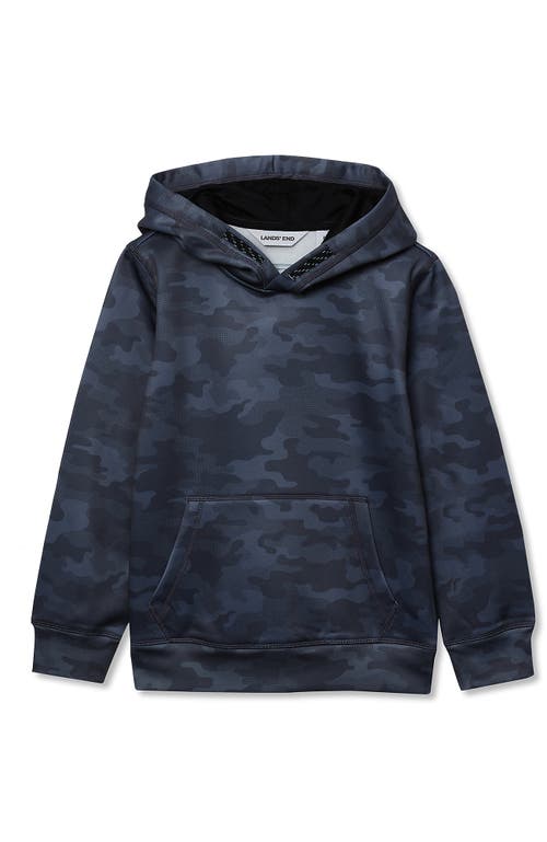 Lands' End Kids Husky Athletic Lightweight Hooded Sweatshirt