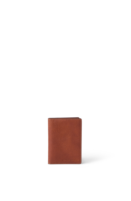 Brunello Cucinelli Passport Holder In Copper