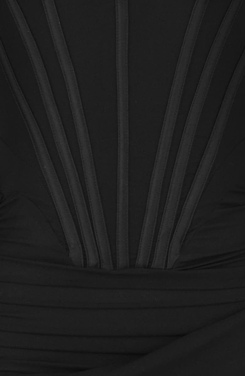 HOUSE OF CB Gianna Cold Shoulder Long Sleeve Body-Con Dress, Alternate, color, 