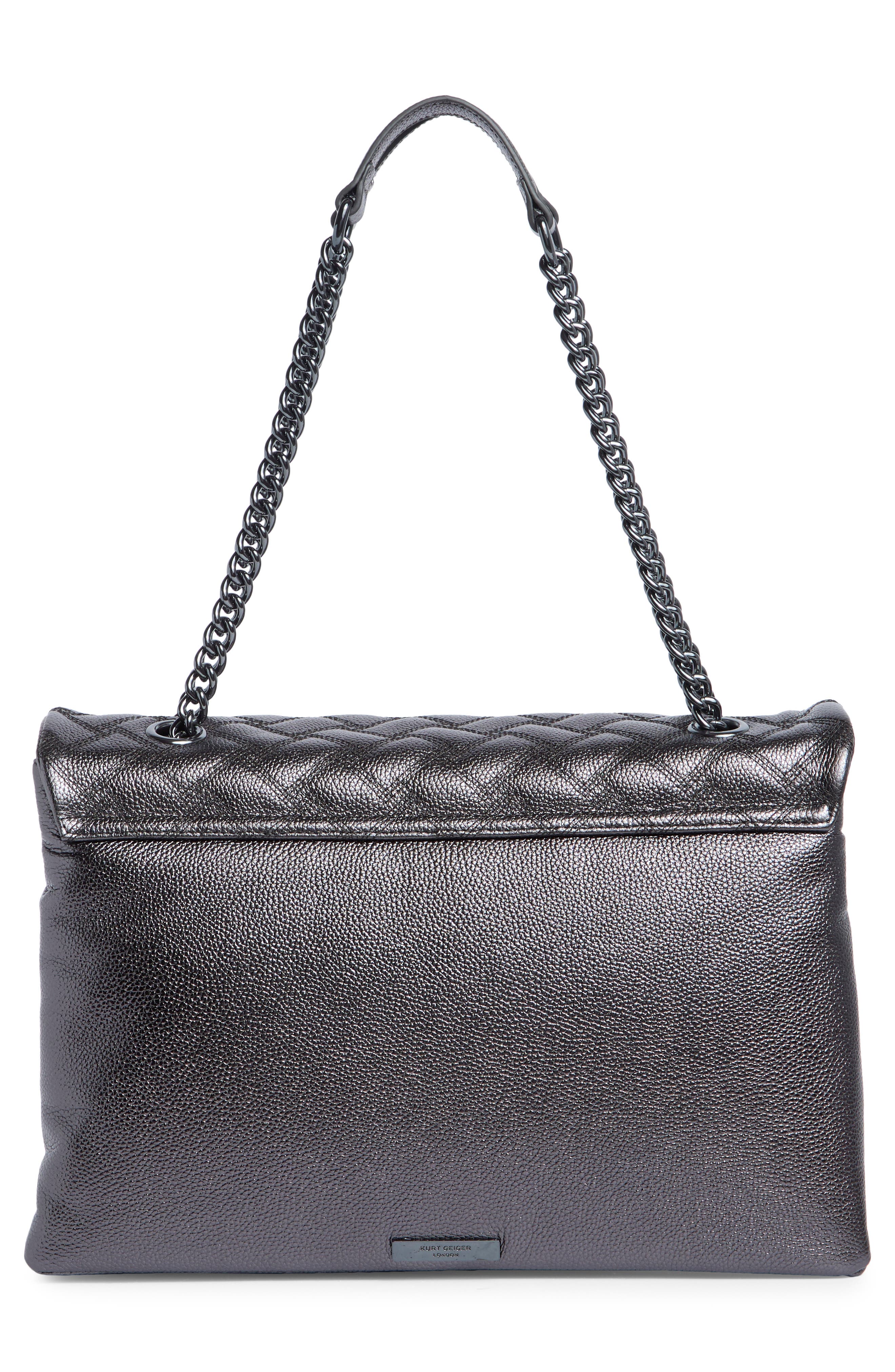 Kurt Geiger London XXL Kensington Soft Quilted Leather Shoulder Bag, Alternate, color, 