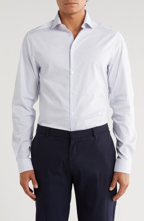 Slim Fit All-Season Stretch Dress Shirt (Regular, Big & Tall)