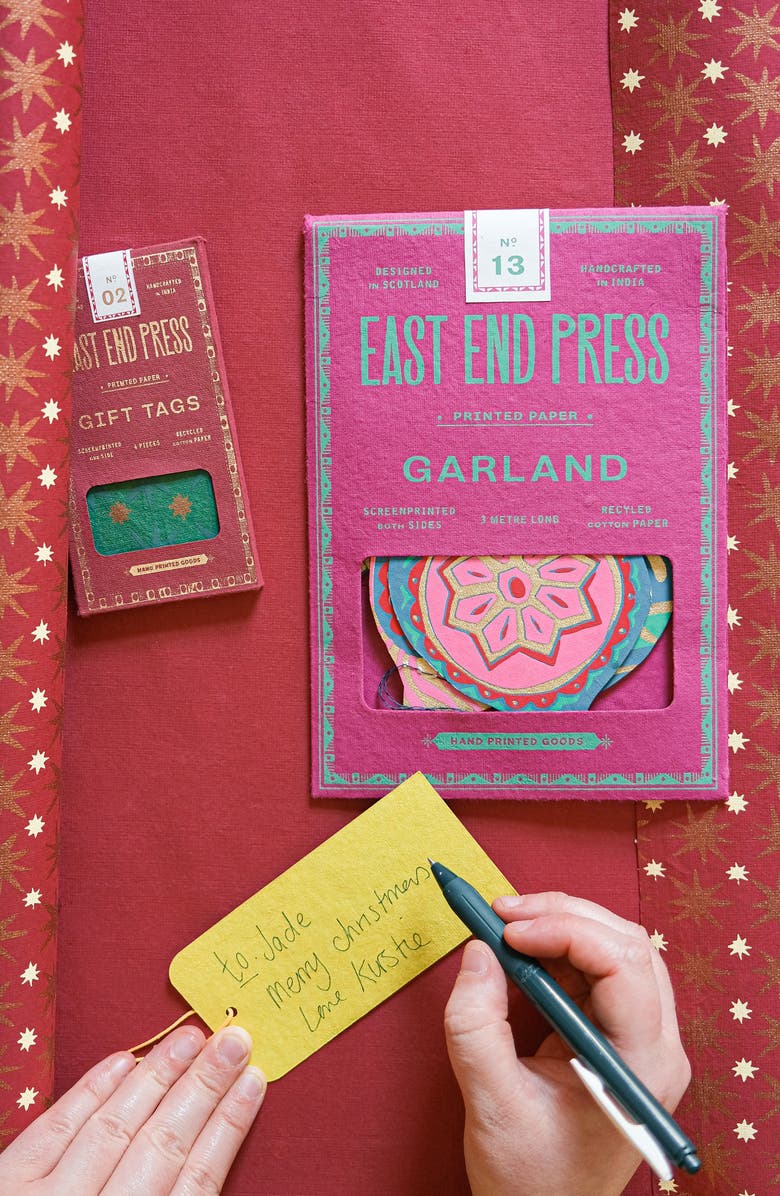 East End Press Paper Baubles Sewn Garland, Alternate, color, Mixed